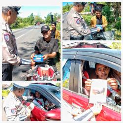 Satlantas Polresta Palangka Raya Edukasi Warga Soal Tertib Lalu Lintas dan Etika Berkendara