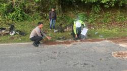 Tabrakan Maut di Jalan Poros Raha–Kambara, Satu Pengendara Motor Tewas di Tempat