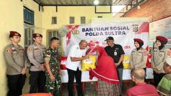 Hari Bhayangkara ke-79, Ditreskrimsus Polda Sultra Salurkan Bansos untuk Warga Perbatasan Kendari