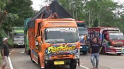 Tolak RUU ODOL, Sopir Truk Gelar Aksi di Boyolali