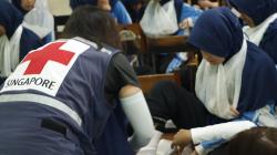 Singapore Red Cross dan PMI Solo Beri Pelatihan Kesiapsiagaan Bencana untuk MTs Al Islam Jamsaren