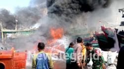 Kembali Kebakaran Terjadi di Pelabuhan Tegal