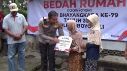 Sambut Hari Bhayangkara ke-79, Polres Boyolali Bedah Rumah Warga