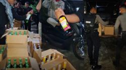 Polres Tasikmalaya Kota Bongkar Gudang Miras Berkedok Koperasi, Ratusan Botol Disita