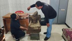 Arca Catur Muka Ditemukaan Saat Membajak Sawah