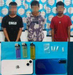 Geger! Tiga Pemuda Majene Ditangkap Saat Nyabu, Sabu Disembunyikan di Tangan