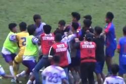 Laga Bojonegoro vs Malang di Porprov Jatim Ricuh, Pemain Adu Jotos 4 Kena Kartu Merah