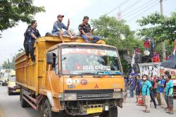 Ada Demo Ribuan Sopir Truk Hari Ini, Hindari Akses Jalan Siliwangi dan Exit Tol Krapyak!