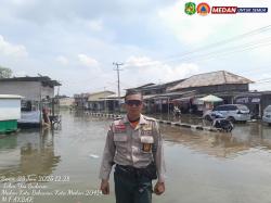 BPBD Medan Pantau Banjir ROB di Belawan, Ketinggian Air Capai 20 Cm