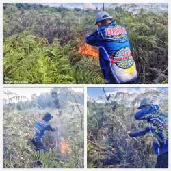 Kebakaran Lahan 2 Hektare di Mantangai Kapuas Berhasil Dipadamkan, Petugas Hadapi Kendala Berat
