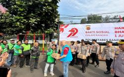 Ringankan Beban Masyarakat, MTP dan Polrestabes Bandung Bagikan 1.000 Paket Sembako