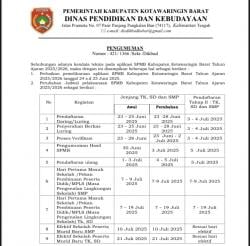 Server Eror, Pendaftaran SPMB Tk SD & SMP Kobar Diperpanjang Hingga 28 Juni 2025