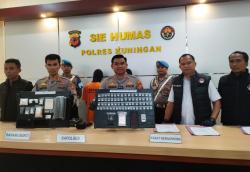 Polres Kuningan Ungkap Dua Kasus Sabu Nyaris 2 Ons, Nilai Capai Rp275 Juta
