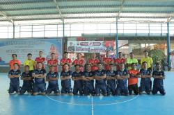 Futsal Persahabatan HUT Bhayangkara ke-79, Polisi dan Wartawan Lamongan Tunjukkan Kekompakan