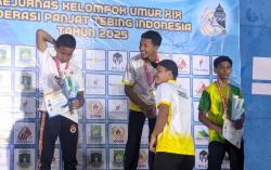 Kejurnas Kelompok Umur 2025: Rebut Medali Emas, Climber Muda Sumsel Patahkan Dominasi Atlet Jatim
