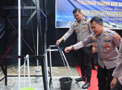 Dibantu Sumur Bor Oleh Polres Grobogan, Akses Air Bersih Ponpes Miftahul Ulum Lancar