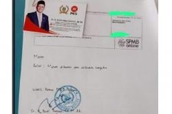 Waduh! Ada Memo Wakil Ketua DPRD Banten Budi Prajogo Titip Daftar Calon Siswa SMA Negeri