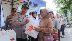 Jelang Hari Bhayangkara ke-79:, Polres Pemalang Gelar Bazar Sembako Murah untuk Warga