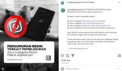 Usai Youtube, Masjid Jogokariyan Umumkan Pemblokiran Akun Instagram