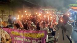 Gemerlap Pawai Obor di Ciamis, Warga Sambut Tahun Baru Hijriah dengan Semangat Persaudaraan