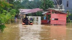 Banjir di Kendari 172 KK di Bantaran Sungai Wanggu Mengungsi