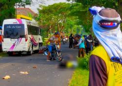Motor Dikendarai Ibu dan Anak Adu Banteng dengan Elf di Balen Bojonegoro
