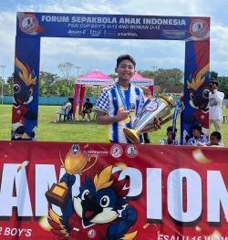 Prabu Yudhistira, Siswa SMPN 1 Purworejo Juara Sepak Bola Nasional KU-12