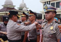 Jelang Puncak Hari Bhayangkara, 92 Anggota Polres Grobogan Terima Kenaikan Pangkat