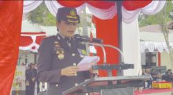 Kapolres Perempuan Pertama Pimpin HUT Polri ke-79 di Perbatasan TTU