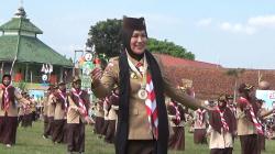 Ribuan Pramuka SD/MI Ikuti Jambore Cabang Boyolali, Wabup Turun Menari Gugur Gunung