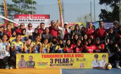 Meriah dan Penuh Semangat! Turnamen Bola Voli Tiga Pilar Polsek Plered Cup 2025 Resmi Dibuka