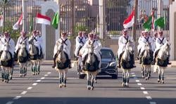 Dikawal Pasukan Bekuda, Presiden Prabowo Tiba di Istana Al-Salam Arab Saudi