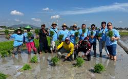 Dukung Program Ketahanan Pangan Nasional, YBBN Banten Tanam Padi Bersama di Kampung Pamengkang