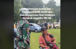 Dari Sepeda Motor Sederhana, Ayah Ini Saksikan Anaknya Berdiri Gagah sebagai TNI AD