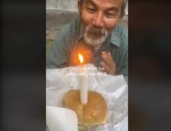 Viral Sang Ayah Rayakan Ultah Anak dengan Sederhana, Kisahnya Banjir Air Mata