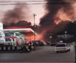 Motor Meledak Saat Isi BBM, SPBU di Kefamenanu Terbakar