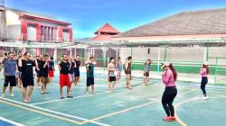 Napi Narkotika di Pangkalpinang Bersemangat Senam Rekreasi Positif