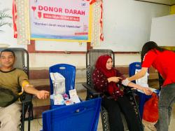 PMI Matim Gandeng Bank NTT  Cabang Borong Gelar Baksos Donor Darah