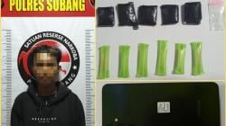 Satreskoba Polres Subang Tangkap Pria Pengedar Sabu di Area Karaoke, Sita 2,67 Gram Narkotika