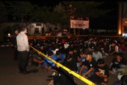 Nekad Konvoi dan Terobos Penyekatan, Ratusan Motor Diamankan di Mapolres Tuban