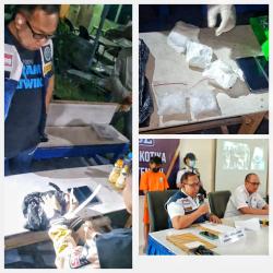 BNNP Kalteng Tangkap Kurir Narkoba Bawa Hampir Setengah Kilogram Sabu