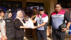 Warga Cawang Jaktim Mengungsi Terdampak Banjir, Pertamina Salurkan Sembako