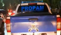 Viral, Anak di Bawah Umur Nyetir Mobil Propam Pollres Tapsel Serempet Pengendara Lain di Kota Medan