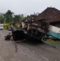 Ini Identitas Empat Orang yang Tewas Dalam Kecelakaan Maut Truk Semen di Bangli