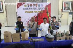 Kapolres Polman Pimpin Press Release Terkait Pengamanan Eksekusi di Katumbangan