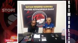 Dua Pengedar Sabu Warga Pangkalan Lada Dibekuk Polisi Polres Kobar