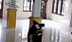Sudah Terjadi 4 Kali, Aksi Pencurian Kotak Amal Masjid di Lebak Terekam CCTV