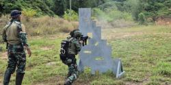 Tingkatkan Kesiapsiagaan, Satkopaska Latihan Senjata Bantu di Papua Barat Daya