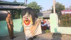 Unik! SD Negeri di Blora Sambut Siswa Baru Diarak dengan Barongan