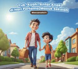 Per 14 Juli 2025, Pemerintah Terbitkan Aturan Ayah Antarkan Anak ke Sekolah